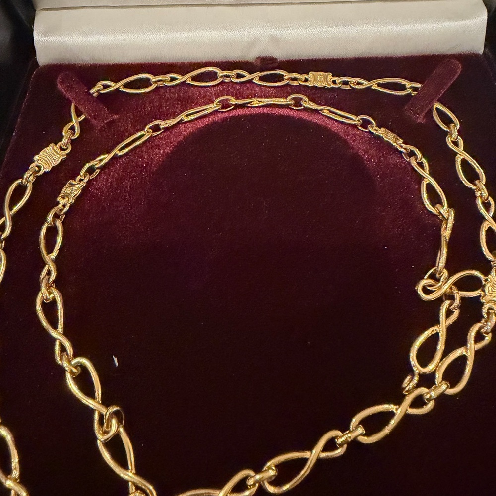 Celine Triomphe Infinity Necklace